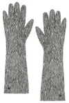 Handsome Stockholm For Fwrd Essential Long Gloves In Gray