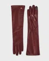 Handsome Stockholm Gloves Essentials Long Vino In Brown