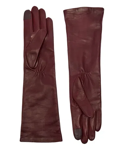 Handsome Stockholm Long Lined Gloves In Red