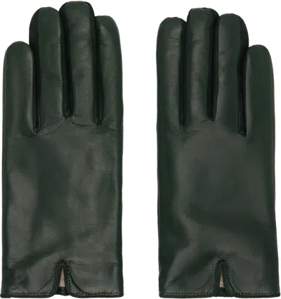 Handsome Stockholm Ssense Exclusive Green Essentials Gloves