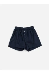 Handvaerk Elasticated Button-front Boxer Shorts In Black