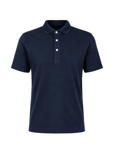 Handvaerk Jersey Polo Shirt In Blue