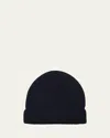 Handvaerk Men's Alpaca Beanie Hat In Blue