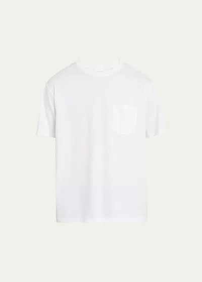 Handvaerk Men's Pima Cotton Pocket T-shirt In White