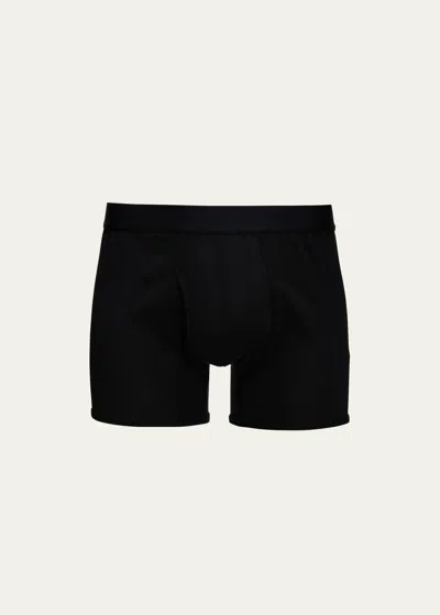 Handvaerk Men's Pima Cotton-stretch Trunks In Black