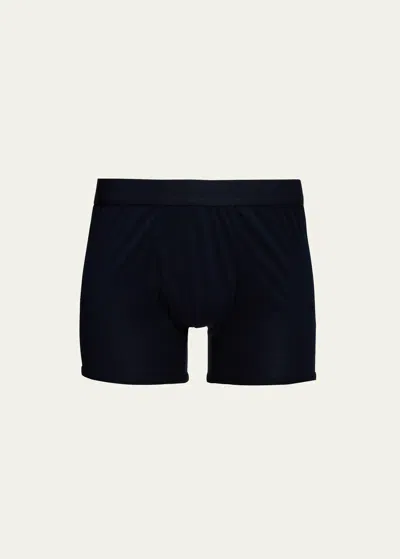 Handvaerk Men's Pima Cotton-stretch Trunks In Navy