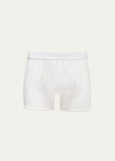 Handvaerk Pima Cotton-jersey Boxer Briefs In White