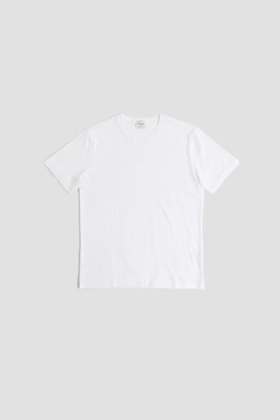 Handvaerk Pima Cotton Crew Neck T-shirt In White