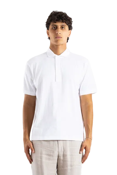 Handvaerk Pima Cotton Polo In White