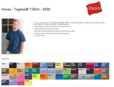Pre-owned Hanes 100  T-shirts Blank Bulk Lot Colors Or 112 White Plain S-xl Wholesale 50