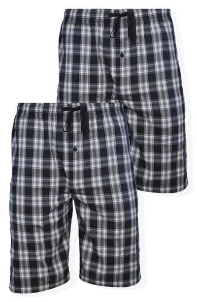 Hanes 2-pack Woven Sleep Shorts In Black