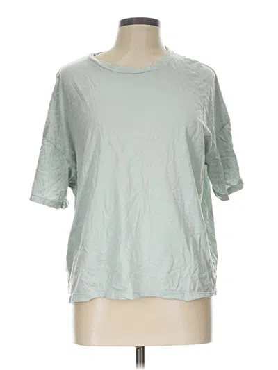 Pre-owned Hanes 3/4 Sleeve T-shirt In Green