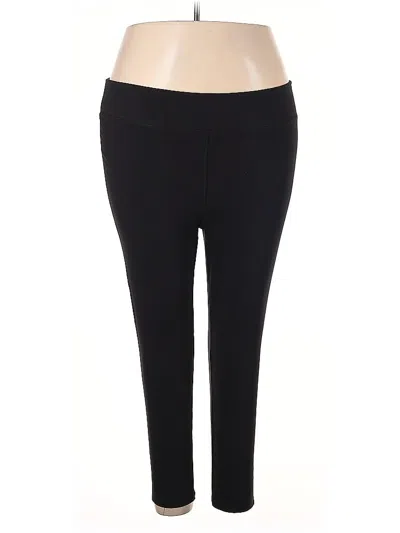 Pre-owned Hanes Active Pants In Black