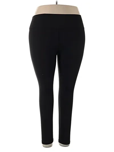 Pre-owned Hanes Active Pants In Black