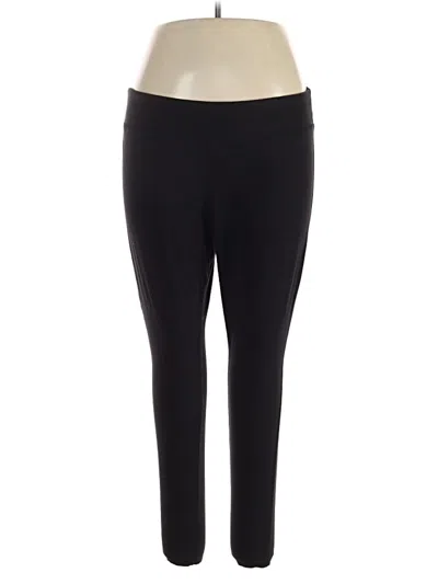 Pre-owned Hanes Active Pants In Black