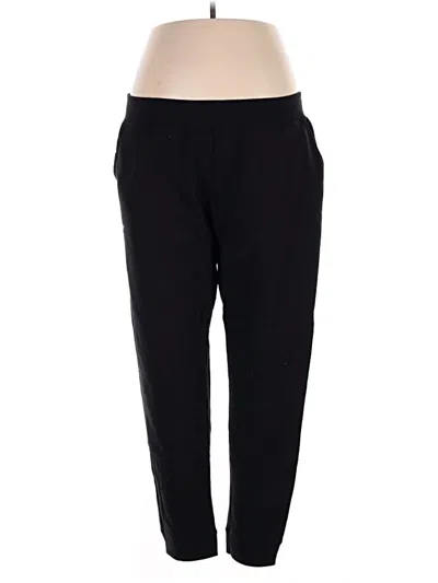Pre-owned Hanes Active Pants In Black