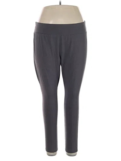 Pre-owned Hanes Active Pants In Gray