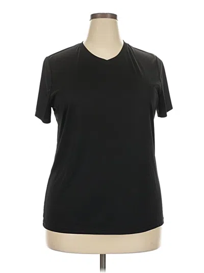 Pre-owned Hanes Active T-shirt In Black