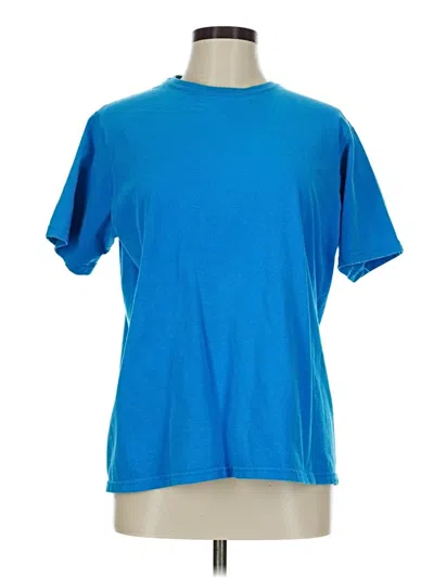 Pre-owned Hanes Active T-shirt In Blue