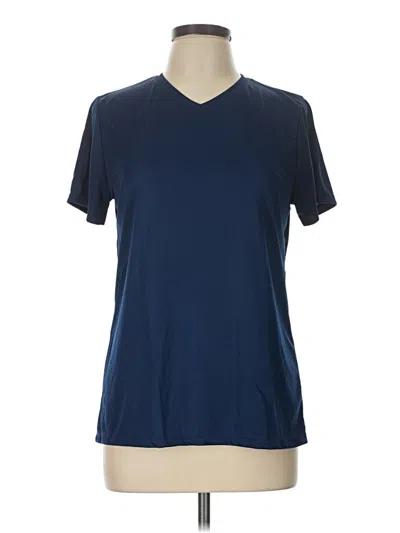 Pre-owned Hanes Active T-shirt In Blue