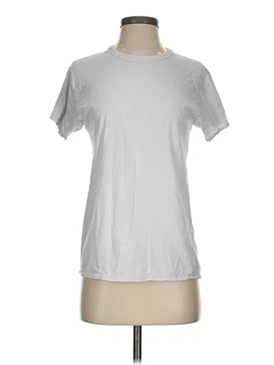Pre-owned Hanes Active T-shirt In Silver