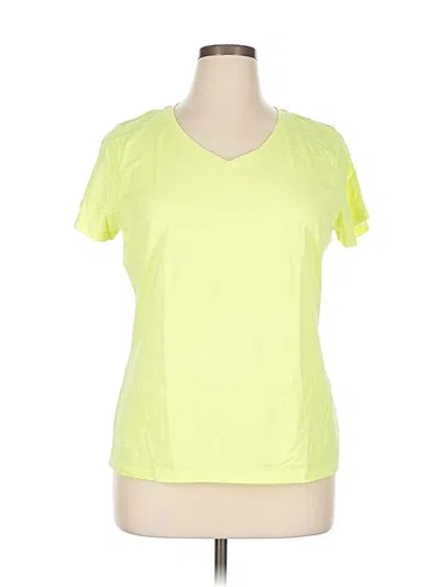Pre-owned Hanes Active T-shirt In Yellow