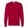 Hanes Authentic Long Sleeve Pocket T-shirt In Pink
