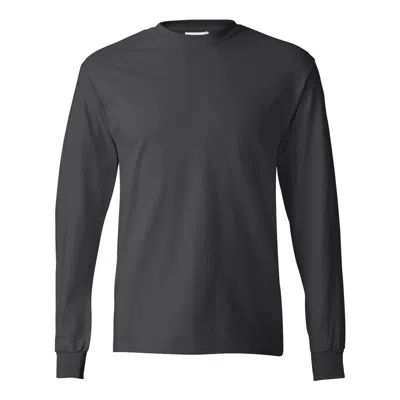Hanes Authentic Long Sleeve T-shirt In Black