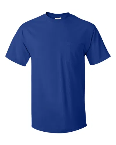 Hanes Authentic Pocket T-shirt In Blue