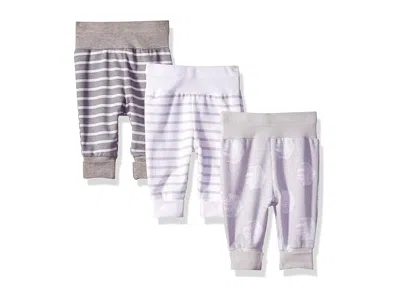 Hanes Kids' Baby Flexy 3 Pack Adjustable Fit Knit Jogger Pants Men's Clothing Grey Stripe: 12-18 Months One Size In Multi