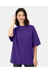 Hanes Beefy-t Retro Street T-shirt In Purple