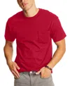 HANES BEEFY-T UNISEX POCKET T-SHIRT, 2-PACK