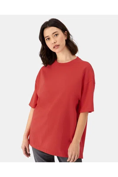 Hanes Beefy-t Retro Street T-shirt In Red
