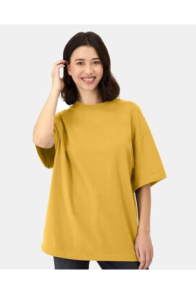 Hanes Beefy-t Retro Street T-shirt In Yellow