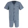 Hanes Big And Tall Short Sleeve Short Leg Pajama Set In Multi
