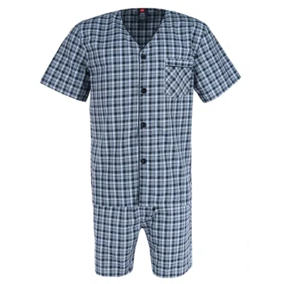 Hanes Big And Tall Short Sleeve Short Leg Pajama Set In Multi