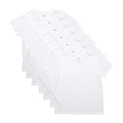 Hanes Kids' Big Boys 5 + 2 Crew Neck Short Sleeve T-shirt Bonus Pack In White