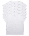 Hanes Big Boys Ultimate Cotton Blend Crew Undershirt, Pack Of 5 In White