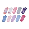 Hanes Big Kid Girls Multi-pack 10 Pair Low Cut Socks In Multi