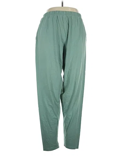 Pre-owned Hanes Casual Pants In Green