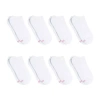 Hanes Cool Comfort Cushion Womens Multi-pack 8 Pair No Show Socks In White
