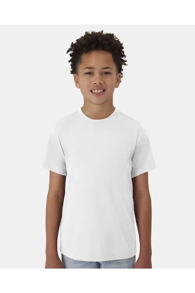 Hanes Kids' Cool Dri Youth Cotton Touch T-shirt In White