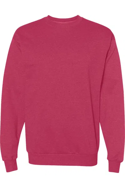 Hanes Ecosmart Crewneck Sweatshirt In Pink