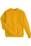 Hanes Ecosmart Crewneck Sweatshirt In Gold
