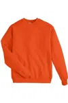 Hanes Ecosmart Crewneck Sweatshirt In Orange