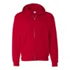 Hanes Ecosmart Full-zip Hooded Sweatshirt In Red