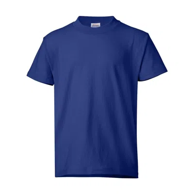 Hanes Kids'  Ecosmart Youth T-shirt In Blue