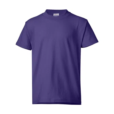 Hanes Kids'  Ecosmart Youth T-shirt In Purple
