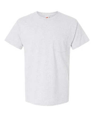 Hanes Essential-t Pocket T-shirt In Grey
