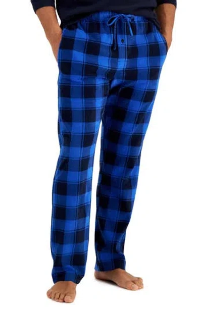 Hanes Fleece Sleep Pants In Blue Buffalo